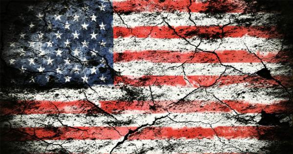 tattered and broken American flag