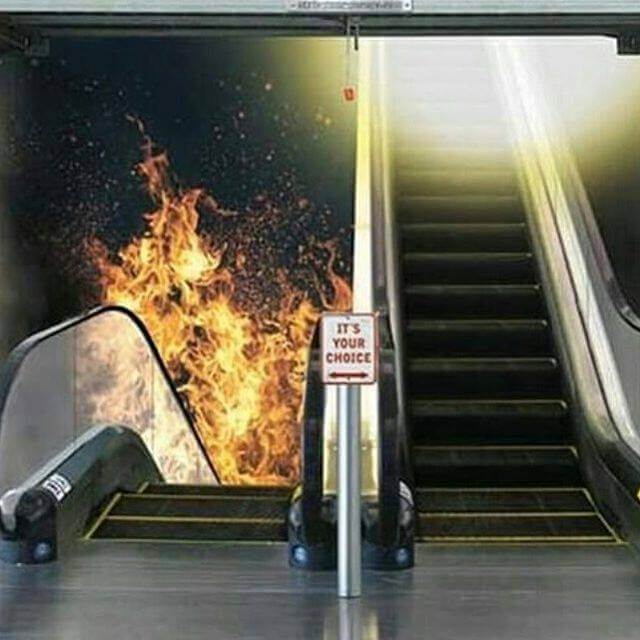 Burning stair or Glowing stair?